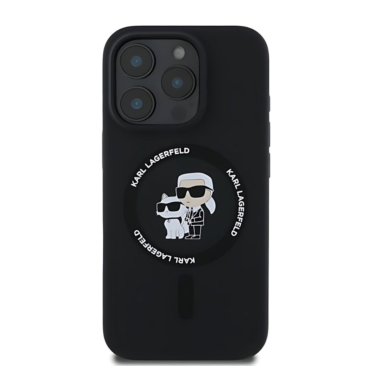 Etui Karl Lagerfeld Silicone Choupette Head MagSafe dla iPhone 16 Pro